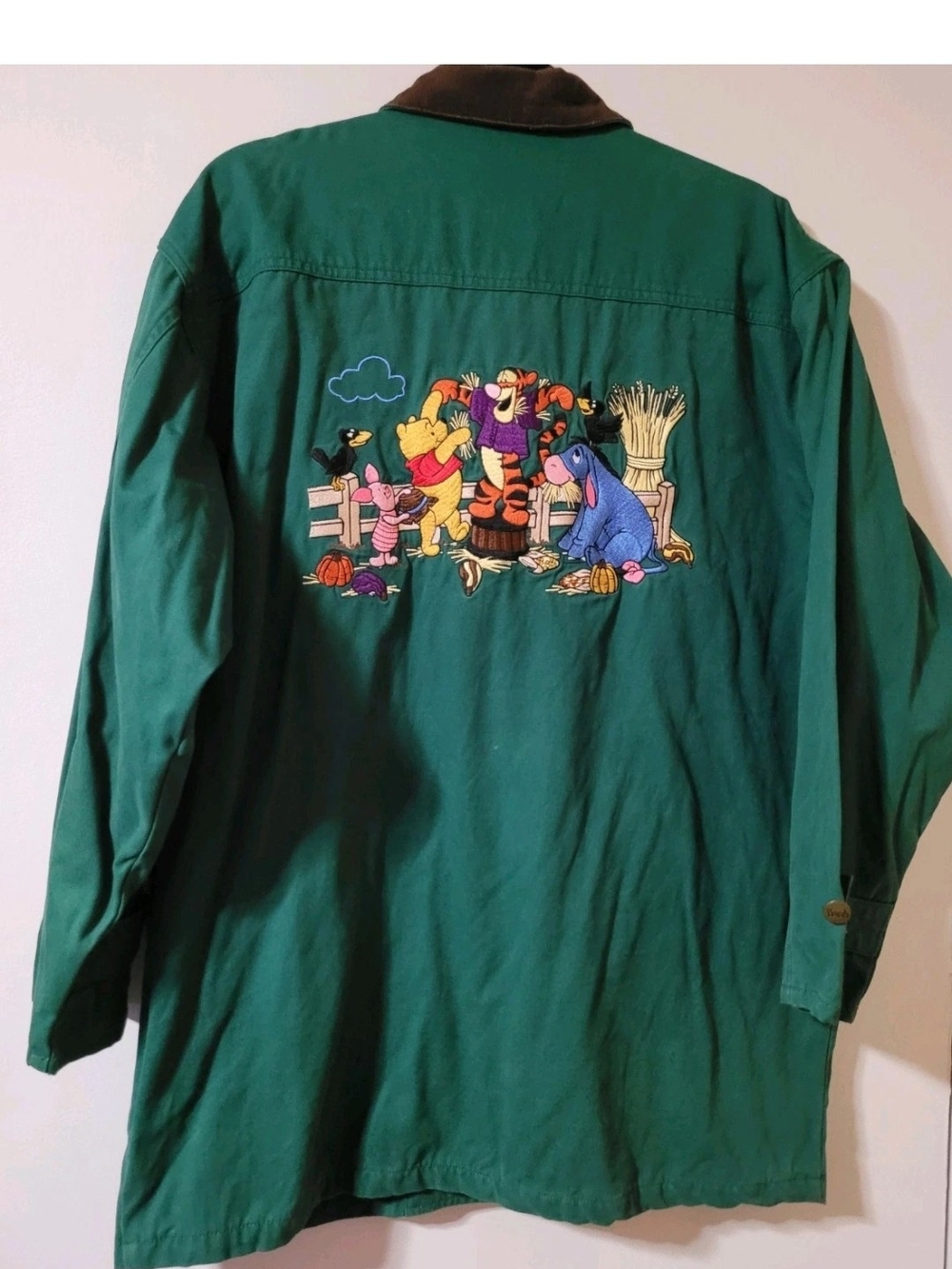 Vintage Disney Winnie the Pooh Autumn Embroidered Chore/Barn Jacket